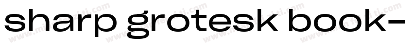 sharp grotesk book字体转换